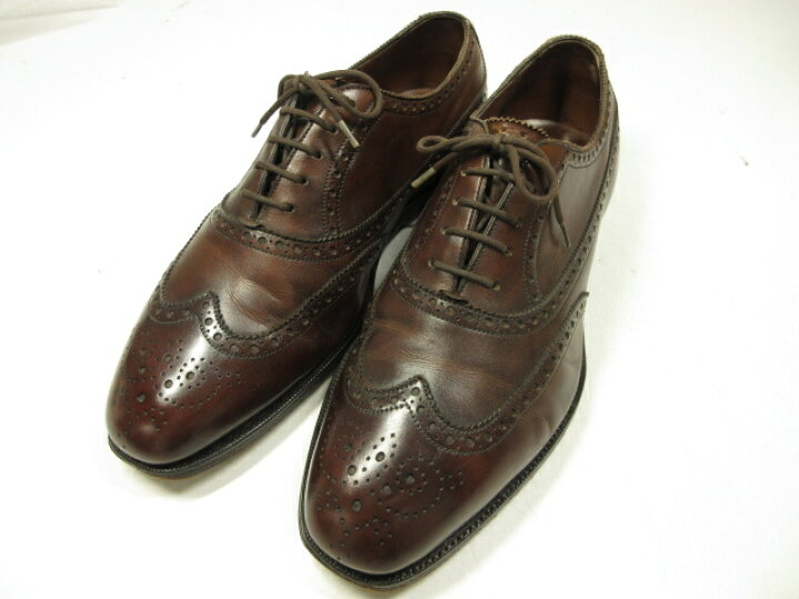楽天市場 美品 エドワードグリーン Edwardgreen フルブローグ ドレスシューズ 紳士靴 メンズ Size6 5 F606 ブラウン 茶 8mz3033 中古 クール ヴェール 楽天市場店