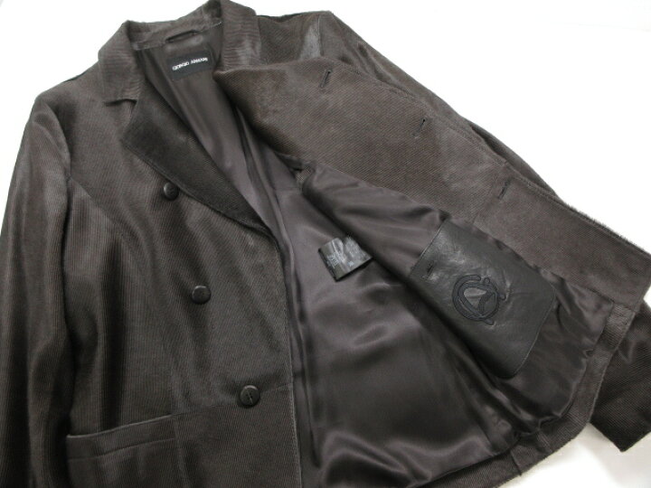 楽天市場】定価120万程度 未使用品【ジョルジオアルマーニ】最高級黒  