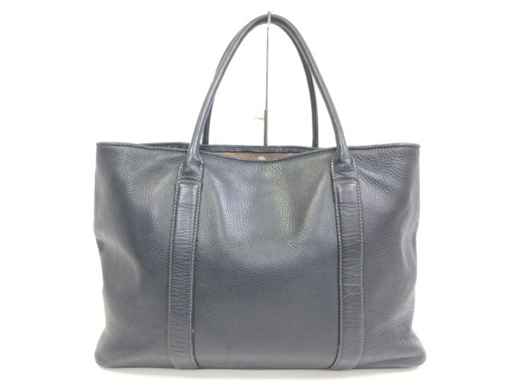 楽天市場 バーニーズニューヨーク Barneys New York シボレザー トートバッグ ショルダーバッグ 大容量 メンズ ネイビー 濃紺 5mg1599 中古 クール ヴェール 楽天市場店