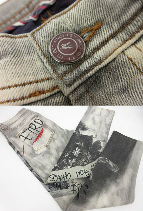楽天市場】【エトロ ETRO】偉人 刺繍 コーティングデザイン ストレッチ 