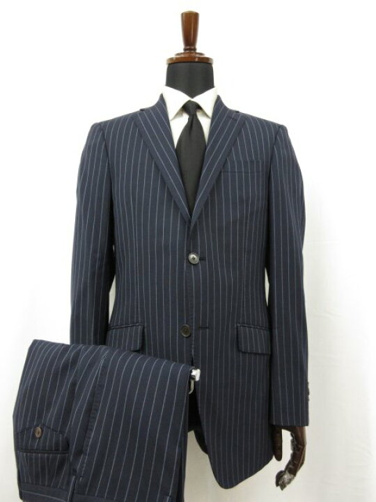 楽天市場】美品 【ブランド不明】 ウール素材 シングル2ボタン スーツ  