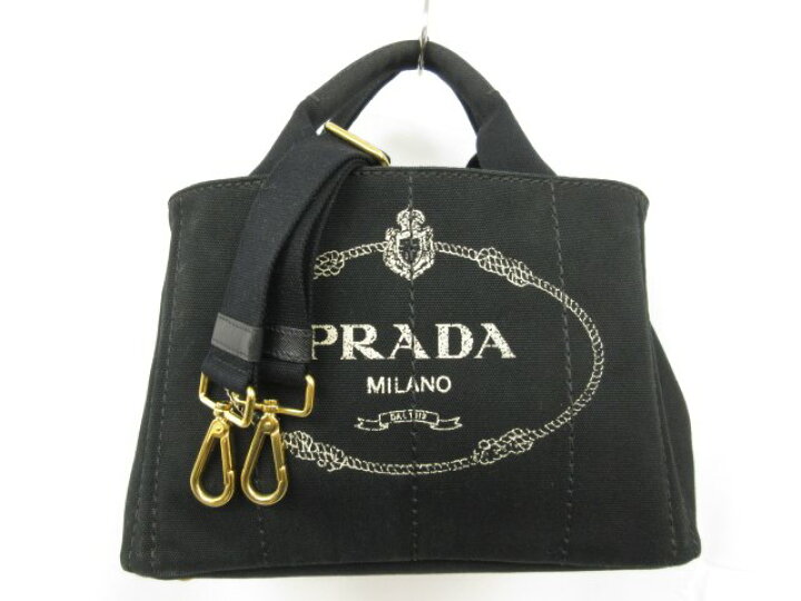 楽天市場】美品【プラダ PRADA】 カナパ ミニ キャンバス トートバッグ  