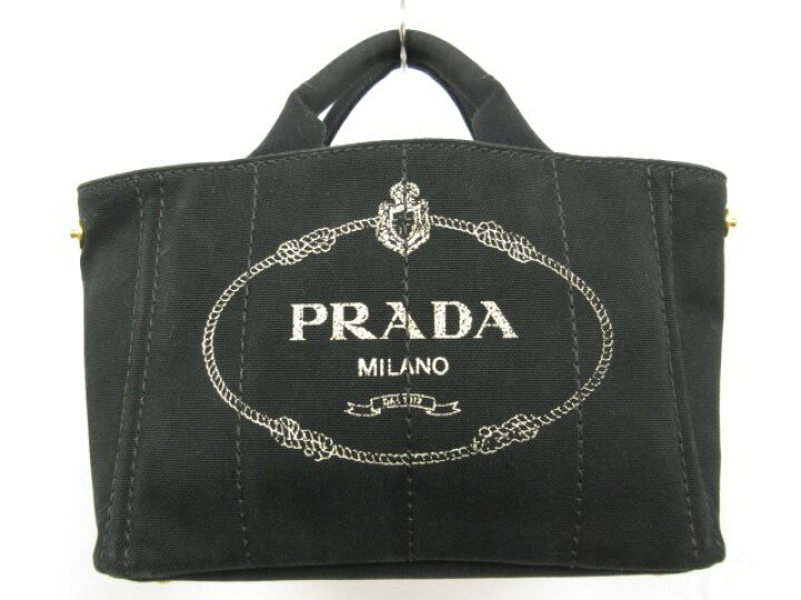楽天市場】美品【プラダ PRADA】 カナパ ミニ キャンバス トートバッグ  