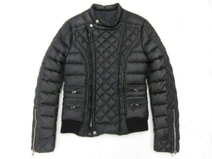 楽天市場】超美品【バルマン BALMAIN】キルティング ライダース型 