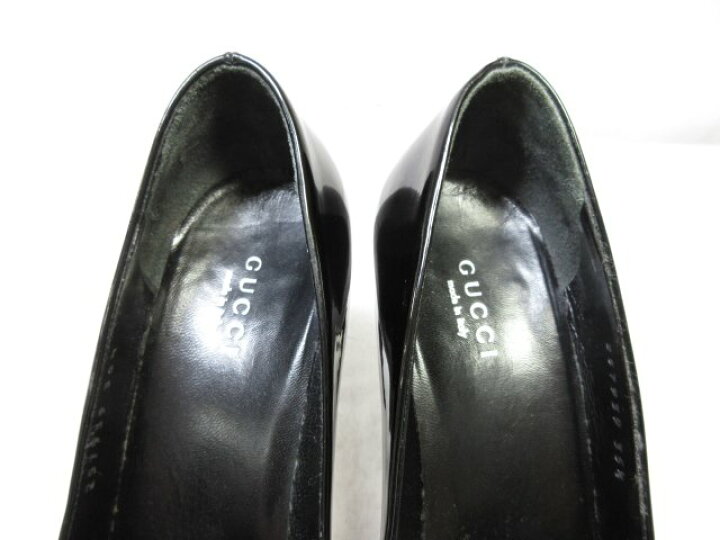 楽天市場】超美品 【グッチ GUCCI】 257939 パテントレザー エナメル 
