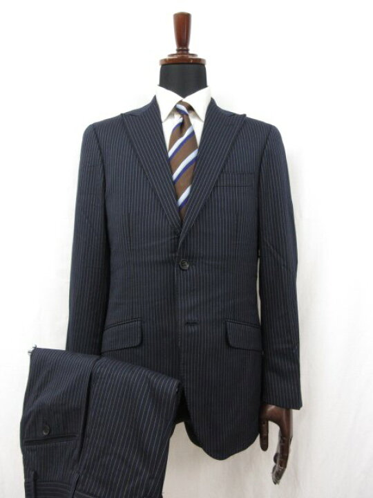 楽天市場】美品 【TERRIT テリット】 ウール シングル2ボタン スーツ 