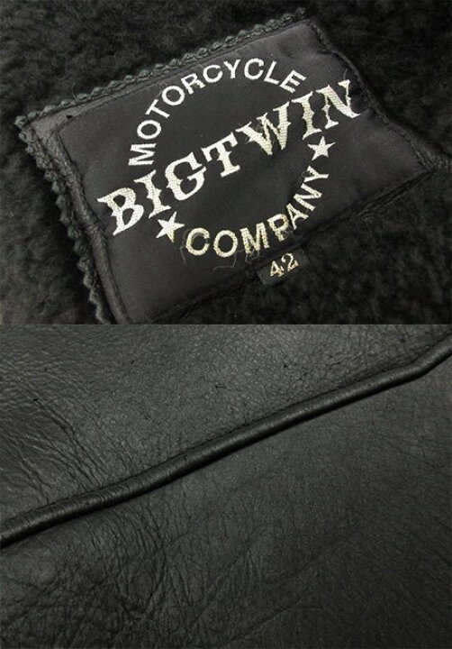 楽天市場】美品【BIG TWIN ビッグツイン】極上肉厚生地 羊革 最高級  