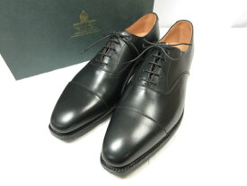 未使用品 【クロケット＆ジョーンズ CROCKETT&JONES】 Hallam ハラム ドレスシューズ 靴 (メンズ) size9.5E348 ブラック ●18MZA3784●【中古】