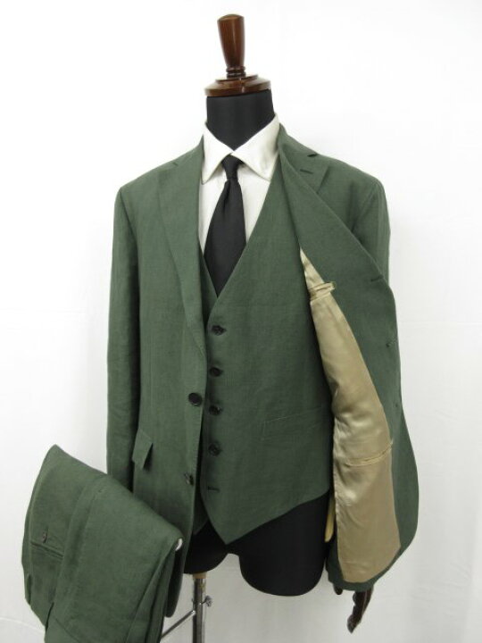 楽天市場】超美品 【ラルディーニ LARDINI】 麻100％ 3ボタン段返り 3 