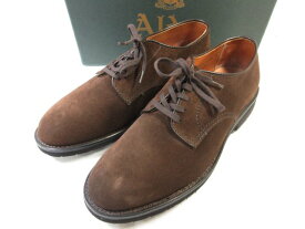 未使用品 【ALDEN オールデン】 9599S プレーントゥ スエードレザー ドレスシューズ 紳士靴 (メンズ) size8D ブラウン系 ■15MZA4856■　【中古】