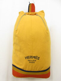 超美品【エルメス HERMES】 キャバリエ ロカバール キャンバス ワンショルダーバッグ (メンズ/レディース) オレンジ系 ■5HT2434■【中古】