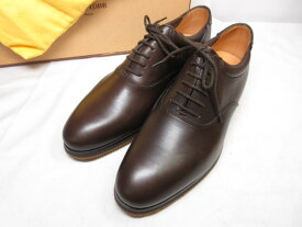 未使用 【ジョンロブ JOHN LOBB】TRAUERSE レザー スニーカー 紳士靴 (メンズ) size7E ダークブラウン ■30HT2466■　【中古】