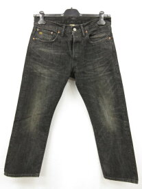 美品 【ダブルアールエル RRL】 ユーズド加工 ブラックデニム (メンズ) size31 ブラック 782783658001 USA製 ■29MPA0369■【中古】