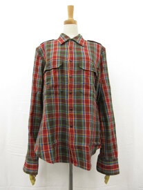 超美品 【ラルフローレン RALPH LAUREN】 チェック柄 長袖シャツ ブラウス (レディース) size12 マルチカラー ■31LK2272■【中古】