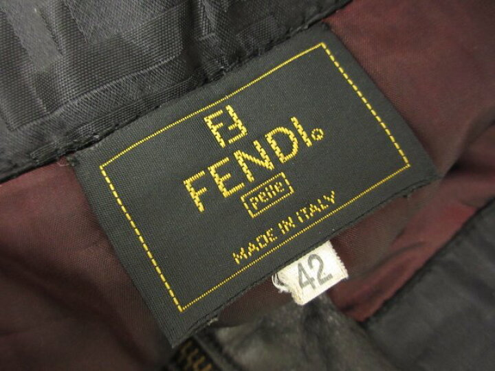 楽天市場】ヴィンテージ【フェンディ FENDI】ズッカ柄切替 ミニ丈  