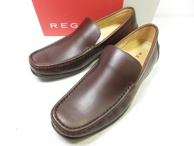 未使用品 【リーガル REGAL】 W346 レザー スリッポン ローファー ドレスシューズ 紳士靴 (メンズ) size25 ブラウン系 ■15MZA5082■　【中古】