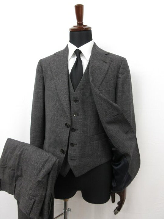 楽天市場】超美品 【ラルディーニ LARDINI】 3ボタン段返り 3ピース 