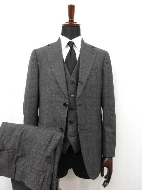 楽天市場】超美品 【ラルディーニ LARDINI】 3ボタン段返り 3ピース 