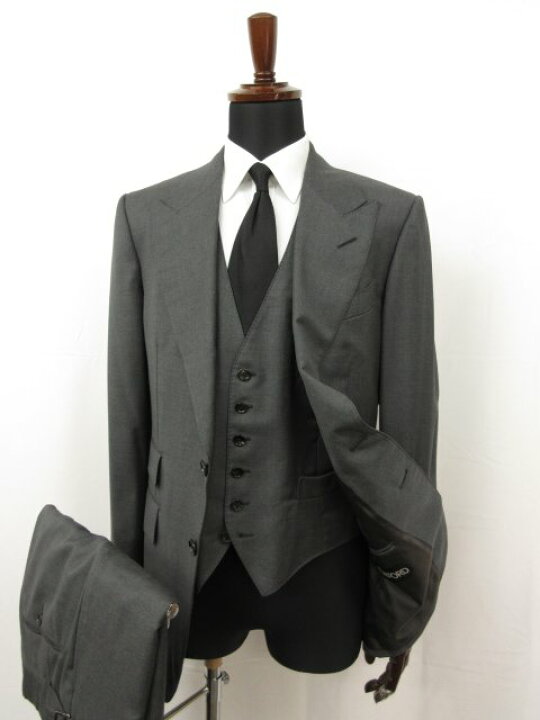 楽天市場】超美品 【トムフォード TOM FORD】 Shelton 裏地シルク混 2B 