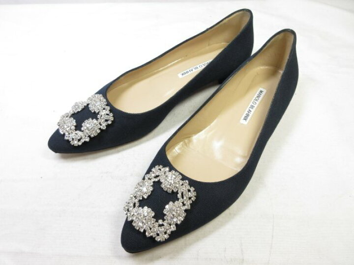 楽天市場】極美品【マノロブラニク MANOLO BLAHNIK】 キャンバス 