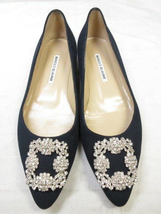 楽天市場】極美品【マノロブラニク MANOLO BLAHNIK】 キャンバス 