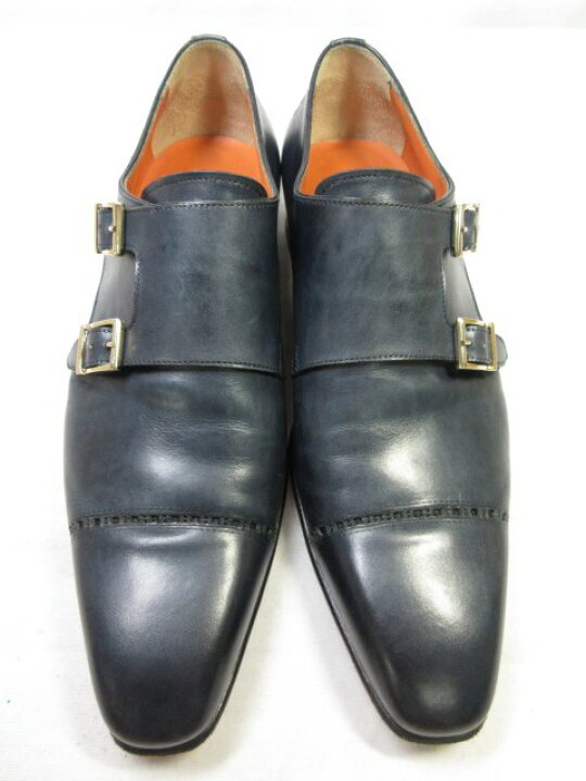 楽天市場】美品 【サントーニ Santoni】 14798 レザー ダブルモンク 