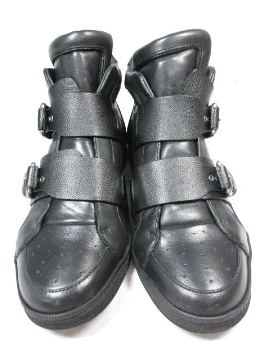 美品】DSQUARED2!ディースクエアードハイカットスニーカーレザー