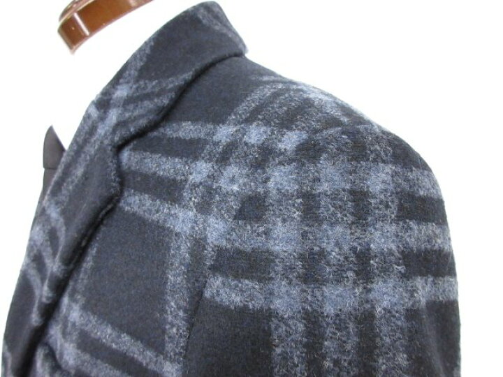 楽天市場】極美品【ヒューゴボス HUGO BOSS】チェック柄 肉厚起毛生地 