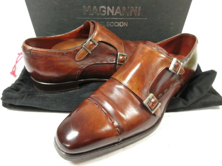 楽天市場】極美品 【マグナーニ MAGNANNI】 レザー ビブラムソール 