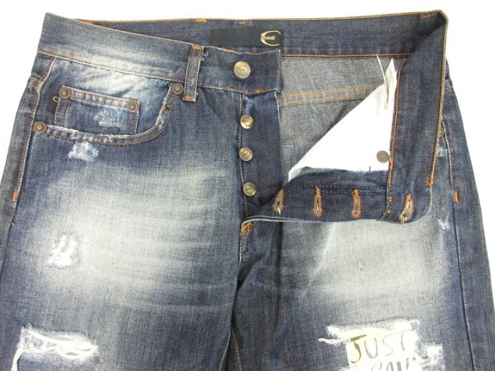 楽天市場】超美品【Just Cavalli ジャストカヴァリ】ダメージ デニム 
