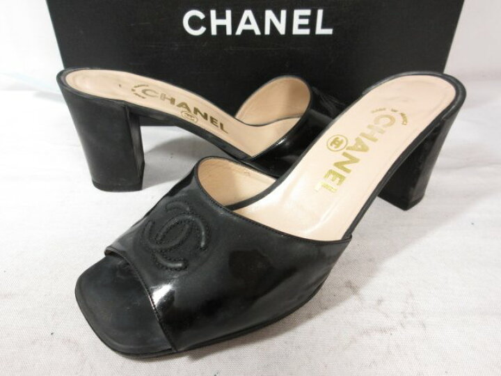 楽天市場】超美品 【シャネル CHANEL】 A10212 VEAU VERNI NOIR 