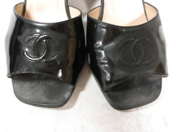 楽天市場】超美品 【シャネル CHANEL】 A10212 VEAU VERNI NOIR 
