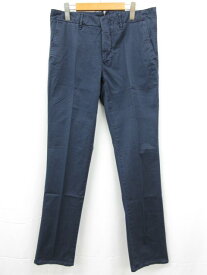 未使用【インコテックス INCOTEX】11X150 90664 829 定価38500円 ガーメントダイコットンギャバジンチノパンツ (メンズ) 35 紺◯10SLP0592　【中古】