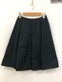 極美品【M'S GRACY エムズグレイシー】EA-127126 プリーツスカート (レディース) size38 ブラック ◯35LF3909◯　【中古】