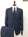 【イザイア ISAIA】 GREGORIY PR41 07787 05579 B シングル2ボタンスーツ (メンズ) size48 8R ネイビー系 織柄 イタリ…