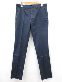 未使用【インコテックス INCOTEX】11X150 90664 829 定価38500円 ガーメントダイコットンギャバジンチノパンツ (メンズ) 35 紺◯10SLP0815　【中古】