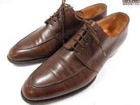 超希少 ヴィンテージ 美品 【ジョンロブ JOHN LOBB】 TOKYO Uチップ 外羽根 ドレスシューズ 靴 (メンズ) size7E8695 ブラウン ◇30MZA8041　【中古】