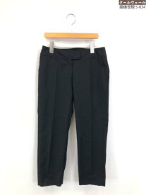 極美品【ハロッズ Harrods】13115011 シンプルデザイン テーパード スラックス パンツ (レディース) size2 ブラック ◇35LP2686◇【中古】