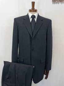 極美品【ポールスミスロンドン Paul Smith LONDON】SQ-ST18265 シングル3ボタン ストライプ織柄 スーツ (メンズ) L ブラック系 ◇35RMS2668　【中古】