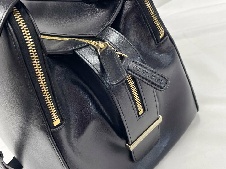 楽天市場】超美品 【ジョルジオアルマーニ GIORGIO ARMANI】 レザー 