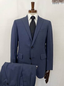 超美品【スーツカンパニー THE SUIT COMPANY】192114 シングル2ボタン スーツ (メンズ) size165cm-6DROP ネイビー系 織柄 ◇35RMS2662◇　【中古】