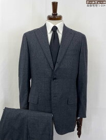 超美品【RING JACKET リングヂャケット】RE021F46B ゼニア生地 3ボタン段返り 格子×織柄 スーツ(メンズ) size46 グレー系 ◇35RMS2929◇　【中古】