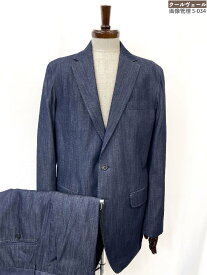 極美品【ディースクエアード DSQUARED2】MANCHESTER S74FT0422S30462 2B シャンブレー デニムセットアップスーツ(メンズ)56 伊製 35RMS3041　【中古】