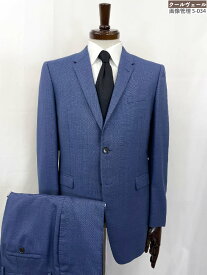 美品【ポールスミスロンドン Paul Smith LONDON】MK.153002 MD.1250 ケンジントン 2B スーツ (メンズ) L ネイビー系 織柄 ◇35RMS3087◇　【中古】