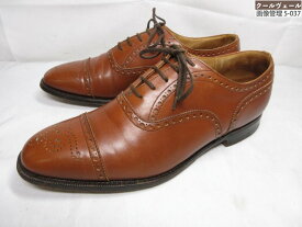 【チャーチ Church’s】 DIPLOMAT ディプロマット 4都市 5アイレット レザーシューズ 紳士靴(メンズ)size85F ブラウン系 ★37MZB0016★　【中古】