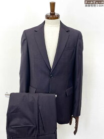 極美品 【BOSS ヒューゴボス HUGO BOSS】50551730 シングル2ボタン 織柄スーツ ウール100％生地 (メンズ) size44 ボルドー系 ★35MSB0290★　【中古】