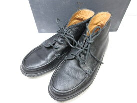 【ポロラルフローレン POLO RALPH LAUREN】 レザー チャッカブーツ 紳士靴 (メンズ) size7.5EE ブラック ■15MZA5240■【中古】