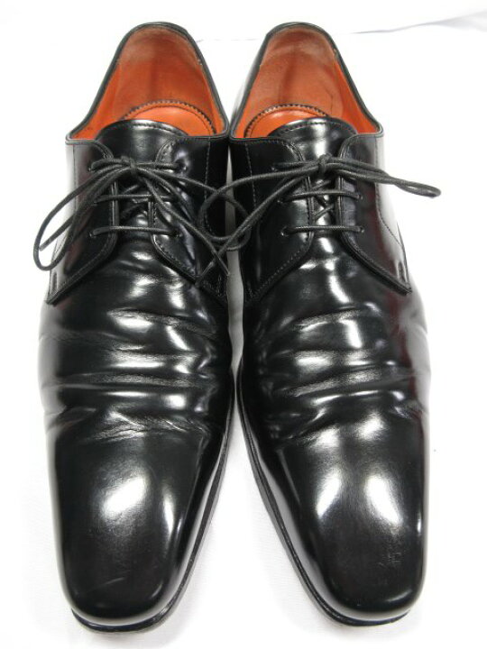 楽天市場】美品 【サントーニ Santoni】 16053 外羽根 プレーントゥ 
