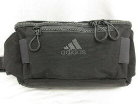 超美品【アディダス adidas】 OPS ウエストバッグ ボディバッグ (メンズ) ブラック×グレー ■5MG2595■【中古】