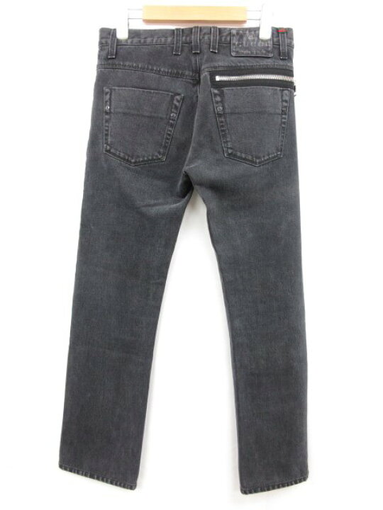 楽天市場】未使用【GUCCI グッチ】222124 XZ275 SKINNY ブラックデニム 